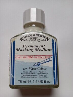 White Permanent Masking Medium for Watercolour